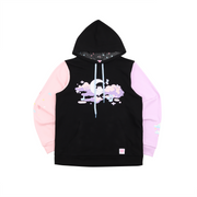 Black Comfi Beats Colorblock Hoodie