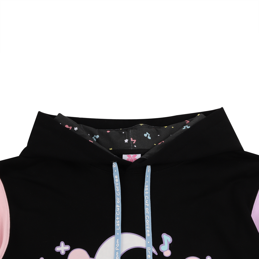 Black Comfi Beats Colorblock Hoodie – LilyPichu