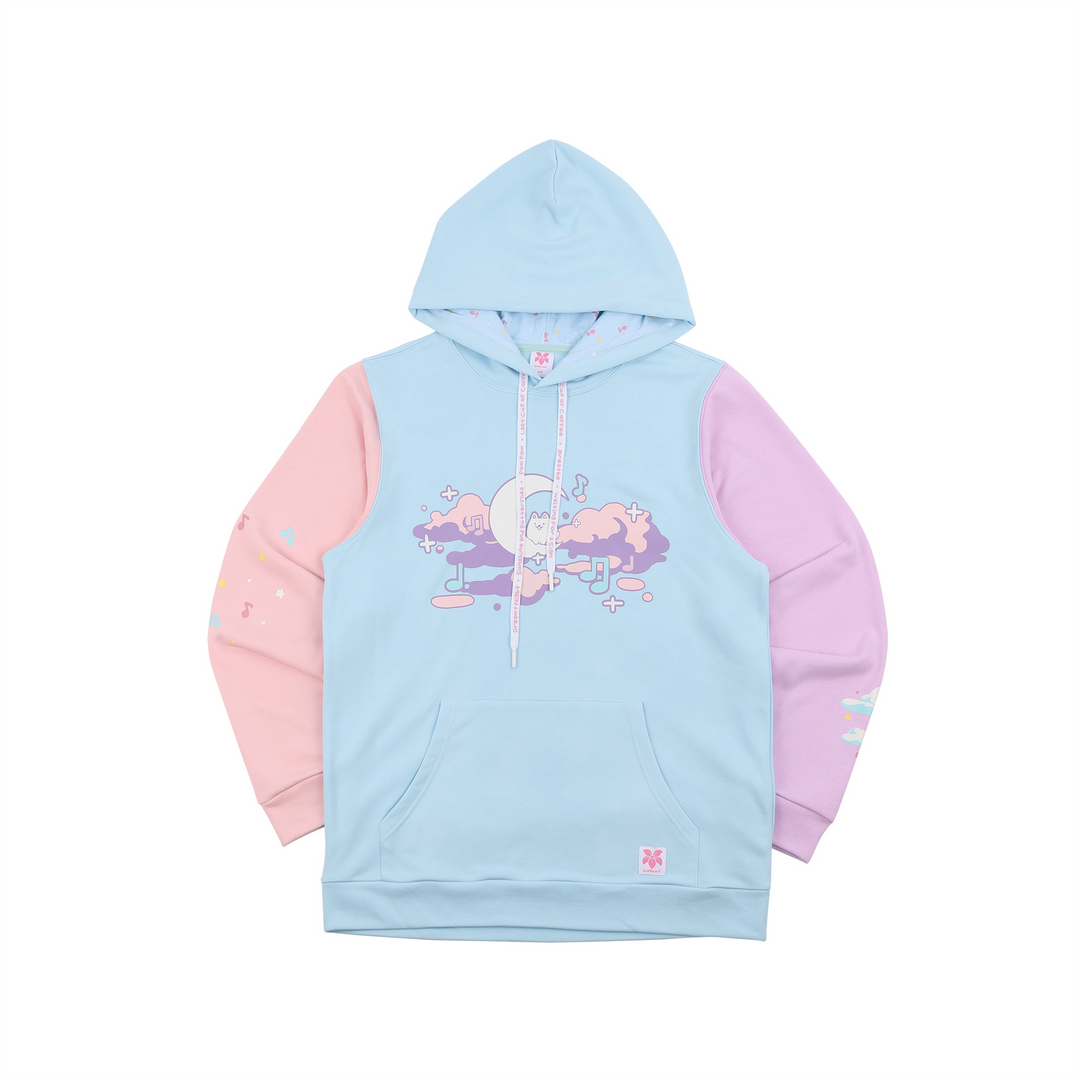 Blue Comfi Beats Colorblock Hoodie – LilyPichu
