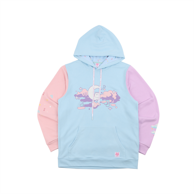 Blue Comfi Beats Colorblock Hoodie