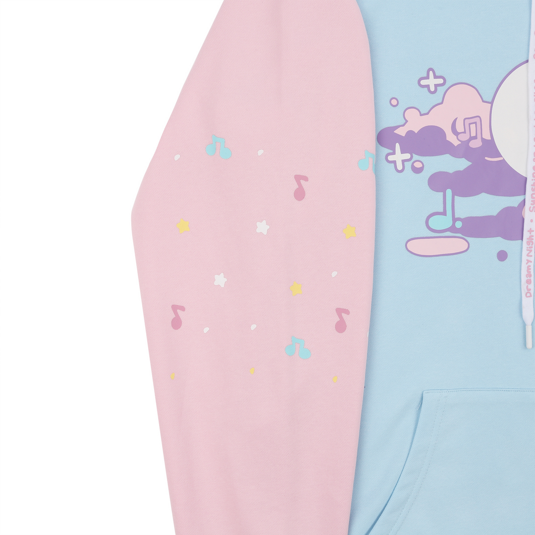 Blue Comfi Beats Colorblock Hoodie – LilyPichu