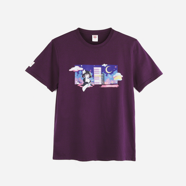 Purple Comfi Beats Tee